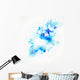 Light abstract blue poster with flower Wall Decal
