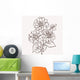 Vector dahlia flower isolated on white background. Element for d Wall Decal