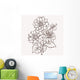Vector dahlia flower isolated on white background. Element for d Wall Decal
