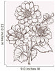 Vector dahlia flower isolated on white background. Element for d Wall Decal