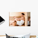 Woman in sauna Wall Decal