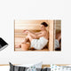 Woman in sauna Wall Decal