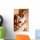 Woman in sauna Wall Decal