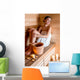 Woman in sauna Wall Decal