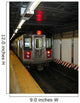 New York City Subway Train Entering Station Wall Decal