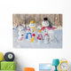 Snowman Family Winter Wall Decal