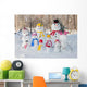 Snowman Family Winter Wall Decal