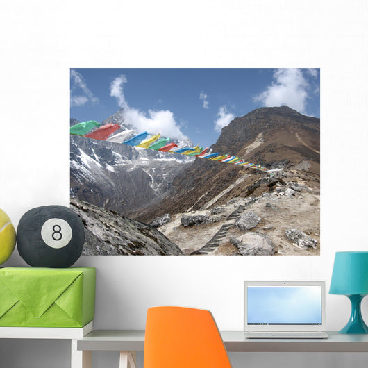 Himalayan Prayer Flags Wall Decal