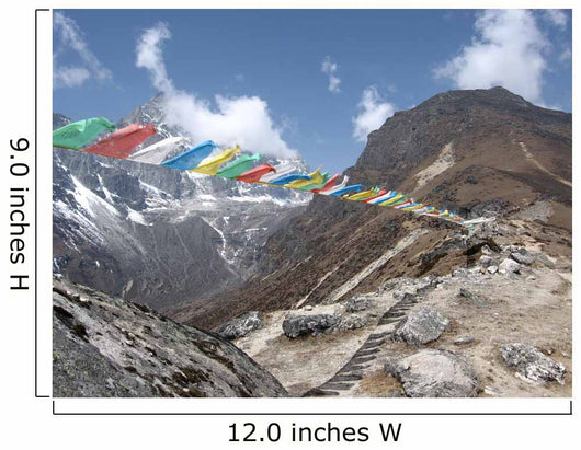 Himalayan Prayer Flags Wall Decal