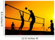 beach volleyball silhouette Wall Decal