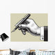 Hand with a pen Wall Decal