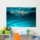 Female swimmer at the swimming pool.Underwater photo. Wall Decal