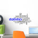 Word Cloud Statistics Wall Decal