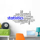 Word Cloud Statistics Wall Decal