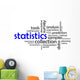 Word Cloud Statistics Wall Decal