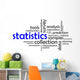 Word Cloud Statistics Wall Decal