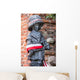 "Little Insurgent" statue in Warsaw, Poland Wall Decal
