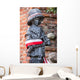 "Little Insurgent" statue in Warsaw, Poland Wall Decal
