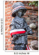 "Little Insurgent" statue in Warsaw, Poland Wall Decal