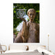 Marie Curie statue in Warsaw, Poland Wall Decal