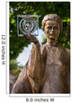 Marie Curie statue in Warsaw, Poland Wall Decal