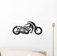 Motorcycle sketch Wall Decal