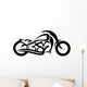Motorcycle sketch Wall Decal