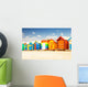 Bathing houses at Brighton beach in Melbourne, Australia. Wall Decal