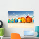 Bathing houses at Brighton beach in Melbourne, Australia. Wall Decal