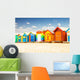 Bathing houses at Brighton beach in Melbourne, Australia. Wall Decal