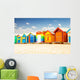 Bathing houses at Brighton beach in Melbourne, Australia. Wall Decal