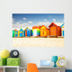 Bathing houses at Brighton beach in Melbourne, Australia. Wall Decal