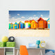 Bathing houses at Brighton beach in Melbourne, Australia. Wall Decal