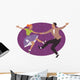 Couple dancing 1950s style rock and roll Wall Decal
