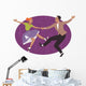 Couple dancing 1950s style rock and roll Wall Decal