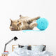 Cat with Ball Yarn Wall Decal