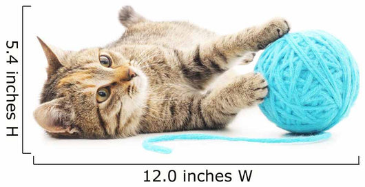 Cat with Ball Yarn Wall Decal