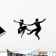 Rock and roll dancing silhouette Wall Decal