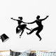 Rock and roll dancing silhouette Wall Decal