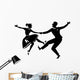Rock and roll dancing silhouette Wall Decal