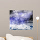 Black clouds in the sky full of lightning in a thunderstorm. Wall Decal
