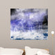 Black clouds in the sky full of lightning in a thunderstorm. Wall Decal