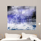 Black clouds in the sky full of lightning in a thunderstorm. Wall Decal