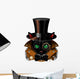 Steampunk Black Cat Wall Decal