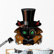 Steampunk Black Cat Wall Decal