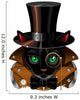 Steampunk Black Cat Wall Decal