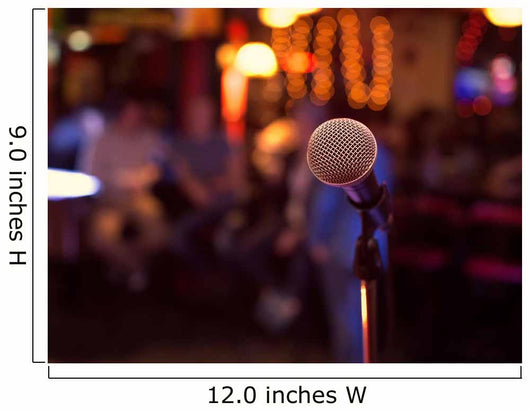 Microphone. Wall Decal