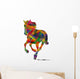 Silhouette Astratta Di Cavallo Wall Decal