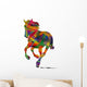 Silhouette Astratta Di Cavallo Wall Decal