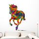 Silhouette Astratta Di Cavallo Wall Decal